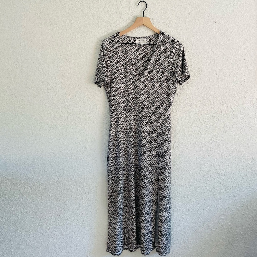 WAYF Leopard Print Dress